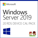 Microsoft Windows Server 2019 Remote Desktop - 20 Device CAL