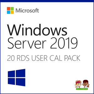 Microsoft Windows Server 2019 Remote Desktop - 20 User CAL | Retail Download |
