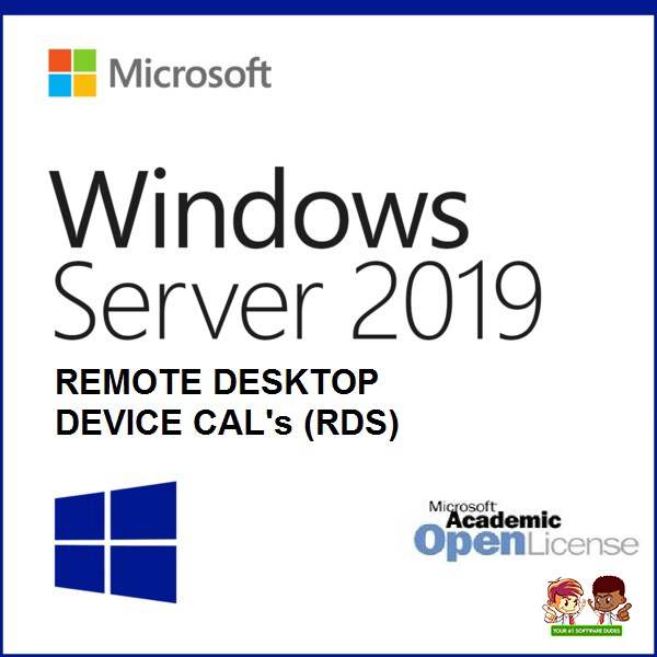 Microsoft Windows Server 2019 | Remote Desktop Device CAL | Open Academic | 1 CAL