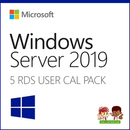 Microsoft Windows Server 2019 Remote Desktop - 5 User CAL
