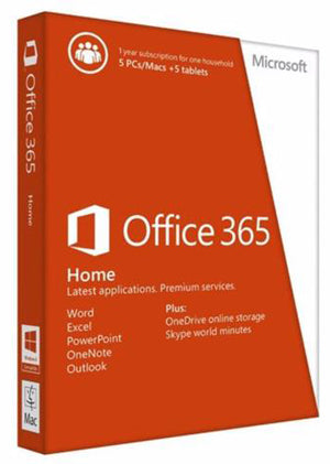 Microsoft Office 365 Home | 1 Yr subscription | PC OR MAC | - Enterprises Software Solutions