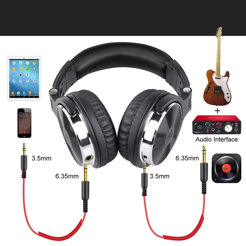 PRO-10 STUDIO & DJ HEADPHONES -Black USA Stock