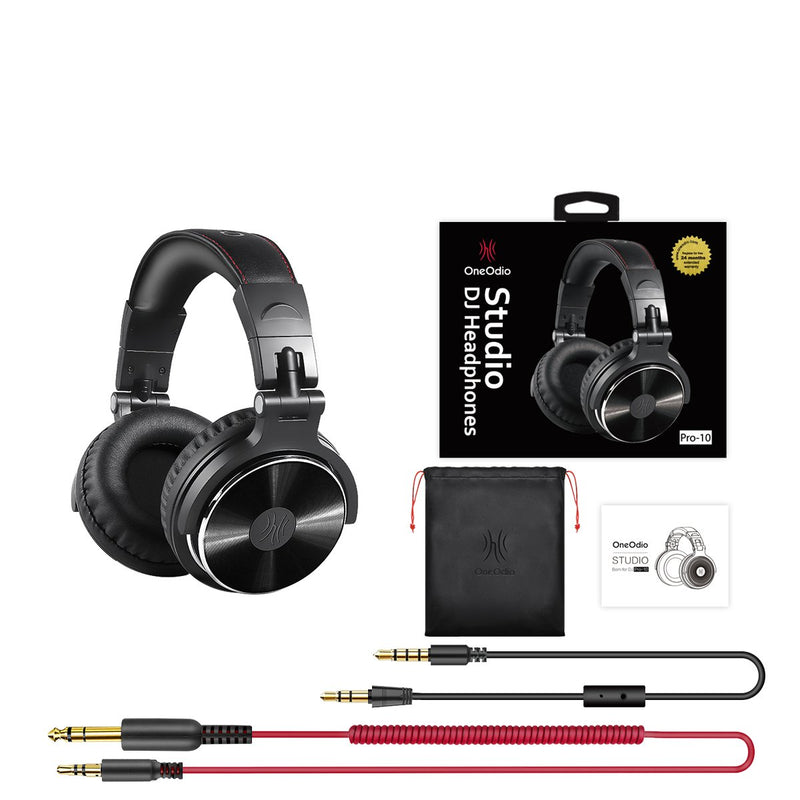 PRO-10 STUDIO & DJ HEADPHONES -Black USA Stock