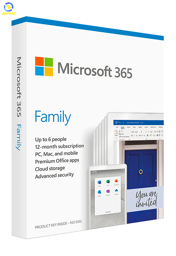 Microsoft Office 365 Family (Formerly Home) | 1 Yr  Subscription | 5 devices - PC, iOS, Android or Mac | Instant Download