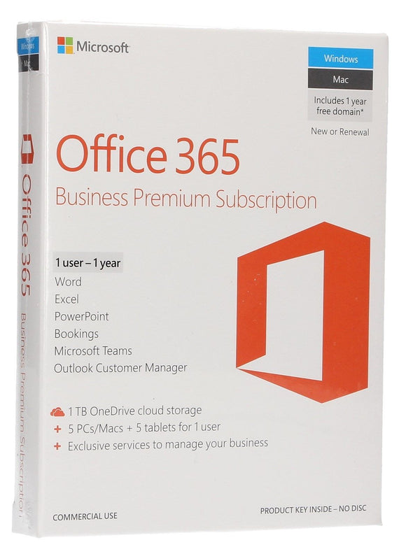 Microsoft Office 365 Business Premium | 1 user/1 year License (Retail) | Instant Download - Enterprises Software Solutions