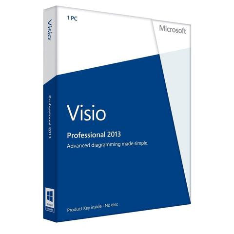 Microsoft Visio Professional 2013 Full Retail (1-PC) License | Instant Download | 32/64 bit - Enterprises Software Solutions