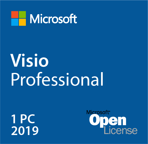 Microsoft Visio 2019 Professional - 1 PC | Windows 10 and 11 Compatible | Open License | PN: D87-07499