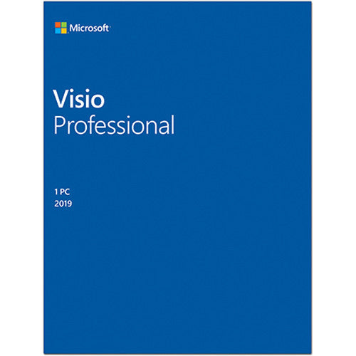 Microsoft Visio 2019 Professional - 1 PC | Windows 10 Compatible | Retail License | PN: D87-07432